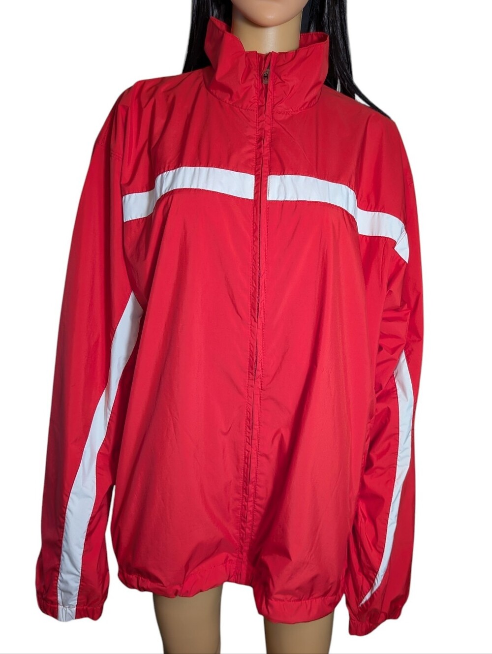 Champion Bright Red Windbreaker Jacket